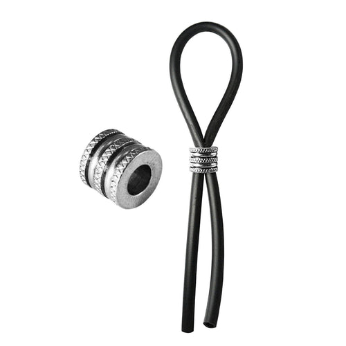 C-ring Lasso Criss Cross Cap Silicone Black - Romantic Blessings