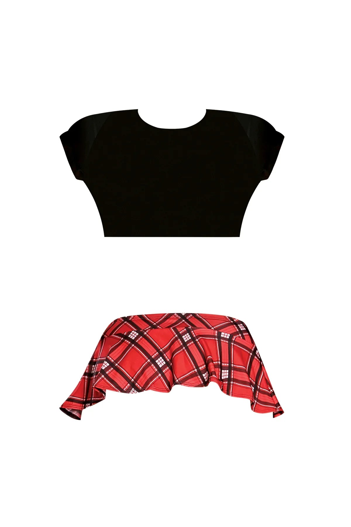 Magic Silk Way After School Girl Red Plaid