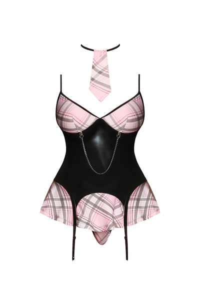 Magic Silk Discipline Me School Girl Pink Plaid