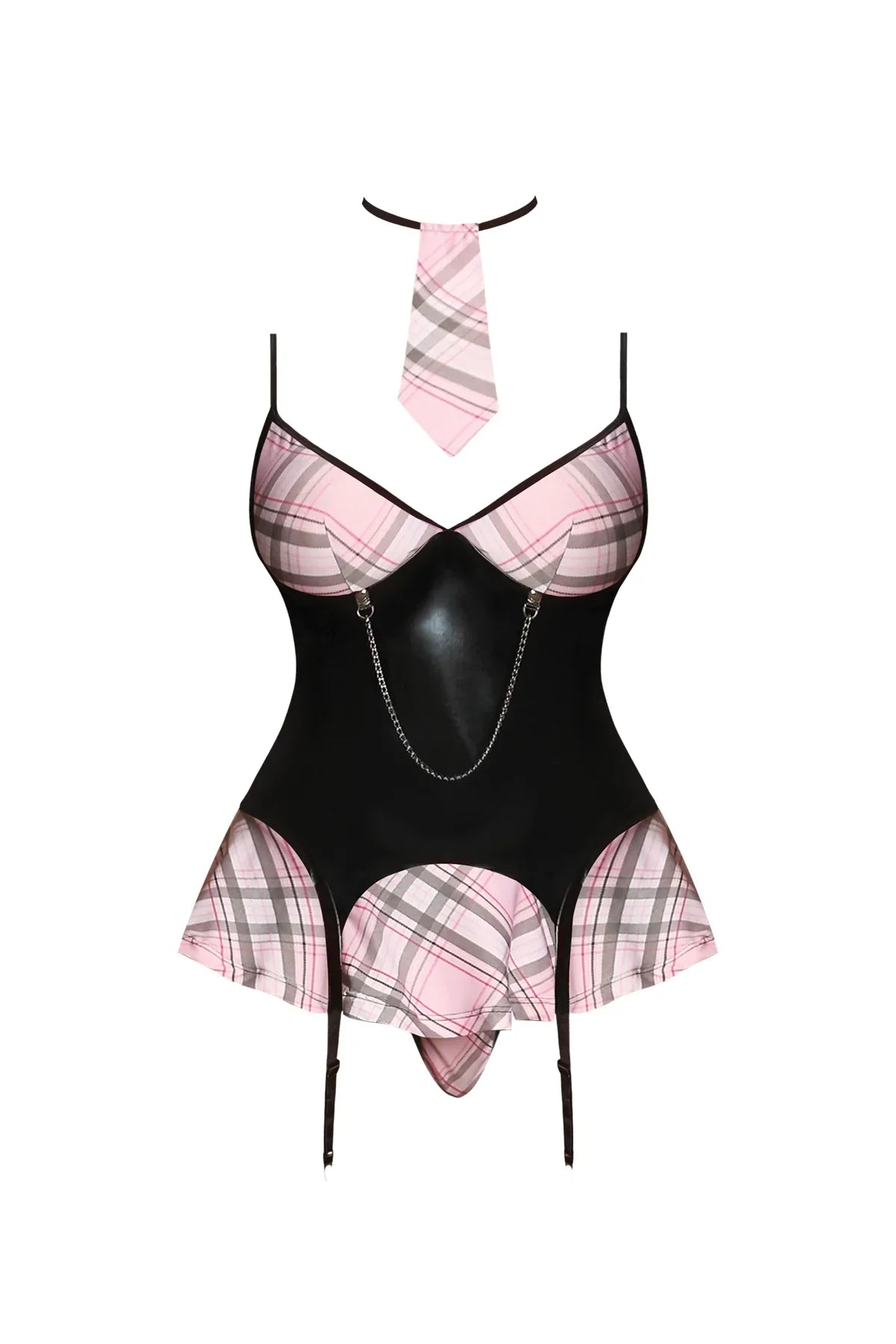 Magic Silk Discipline Me School Girl Pink Plaid