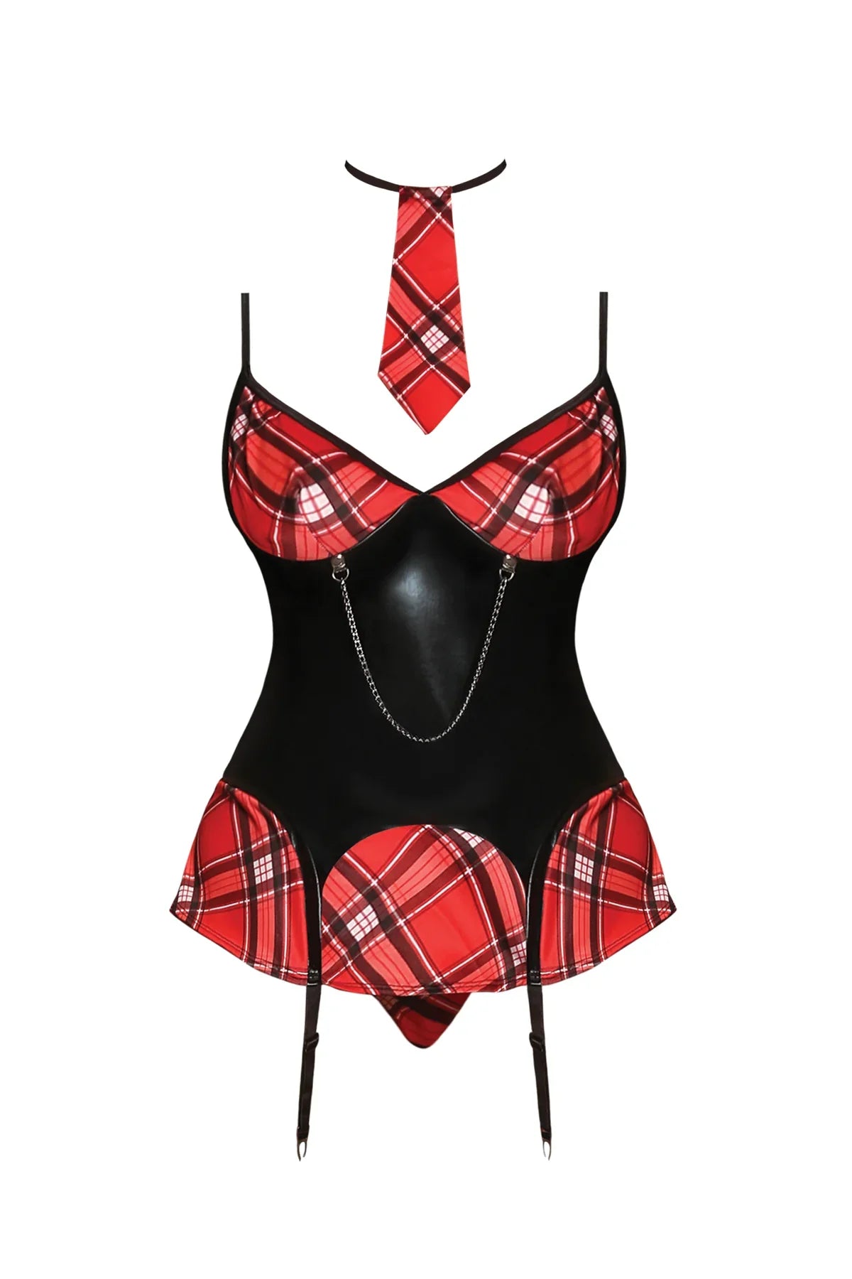 Magic Silk Discipline Me School Girl Red Plaid