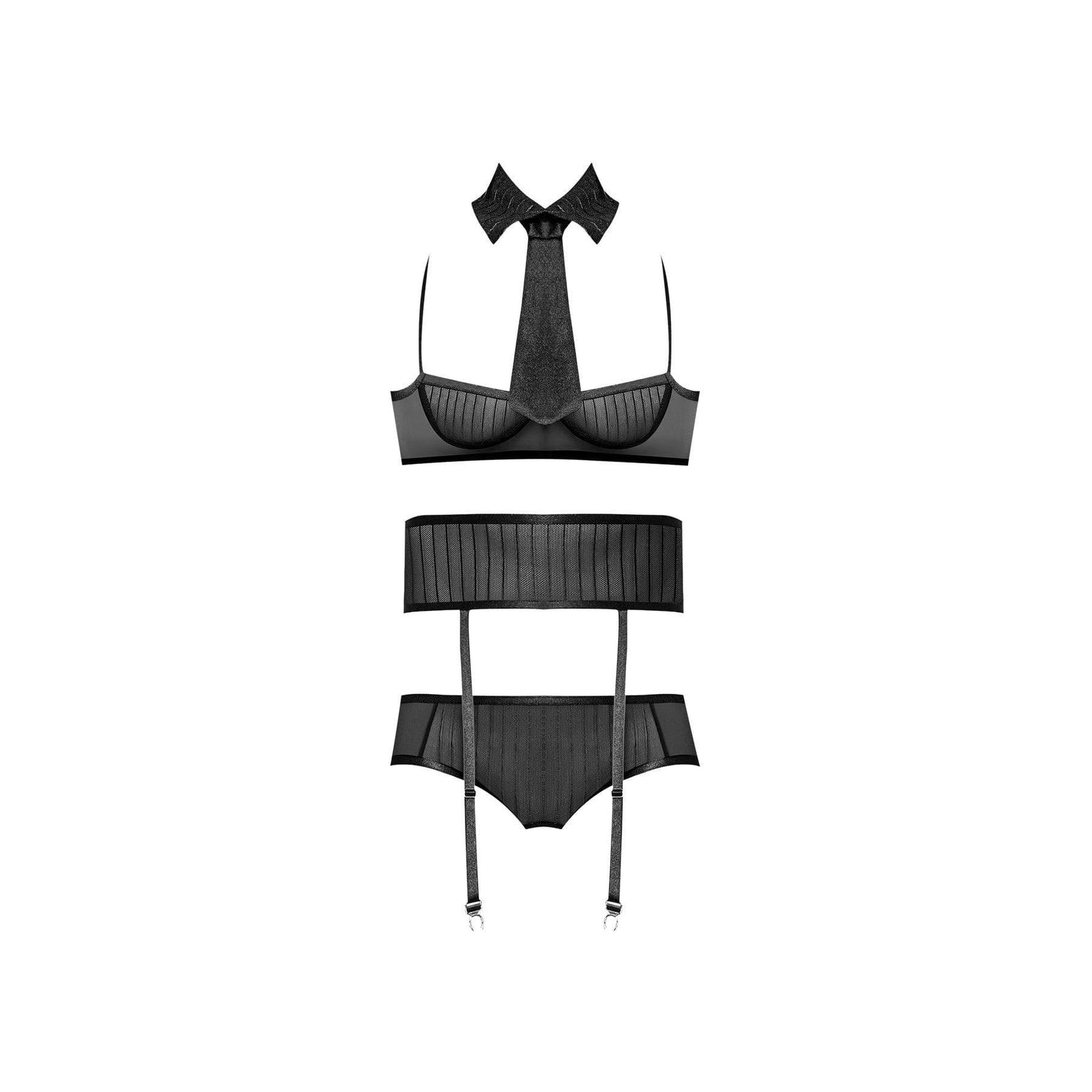 Magic Silk Dress Up Office Romper Black Costume - Romantic Blessings