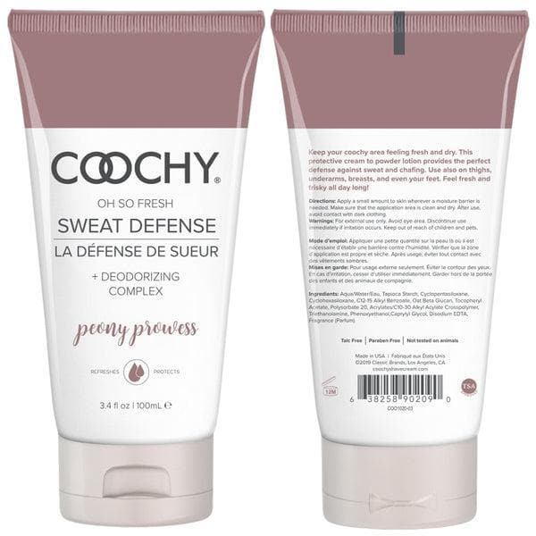 Coochy Sweat Defense Lotion Peony Prowess 3.4 oz - Romantic Blessings