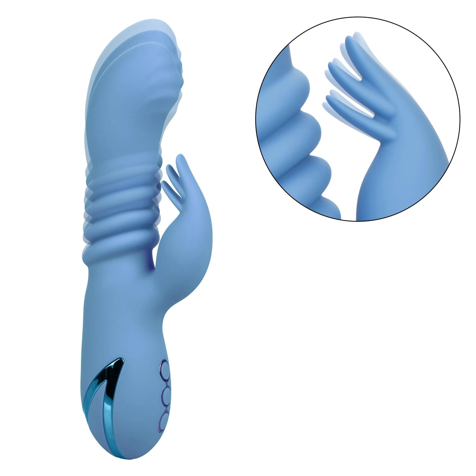 California Dreaming Santa Cruz Coaster Silicone Rechargeable Rabbit Vibrator - Romantic Blessings