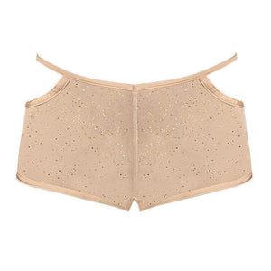 Magic Silk Champagne & Caviar Crotchless Panty Neutral - Romantic Blessings