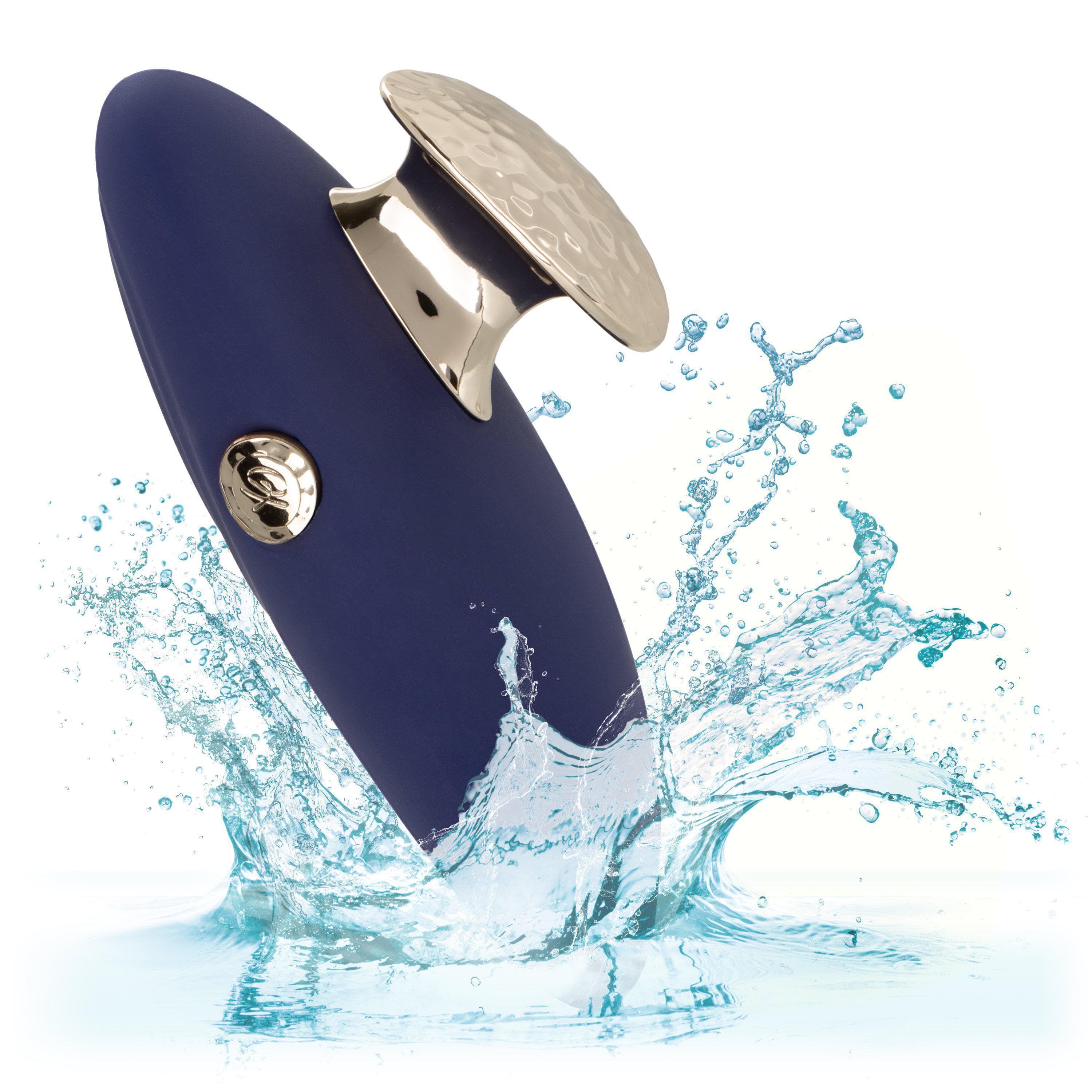 Chic Violet Silicone Rechargeable Hand Held Palm Massager - Romantic Blessings