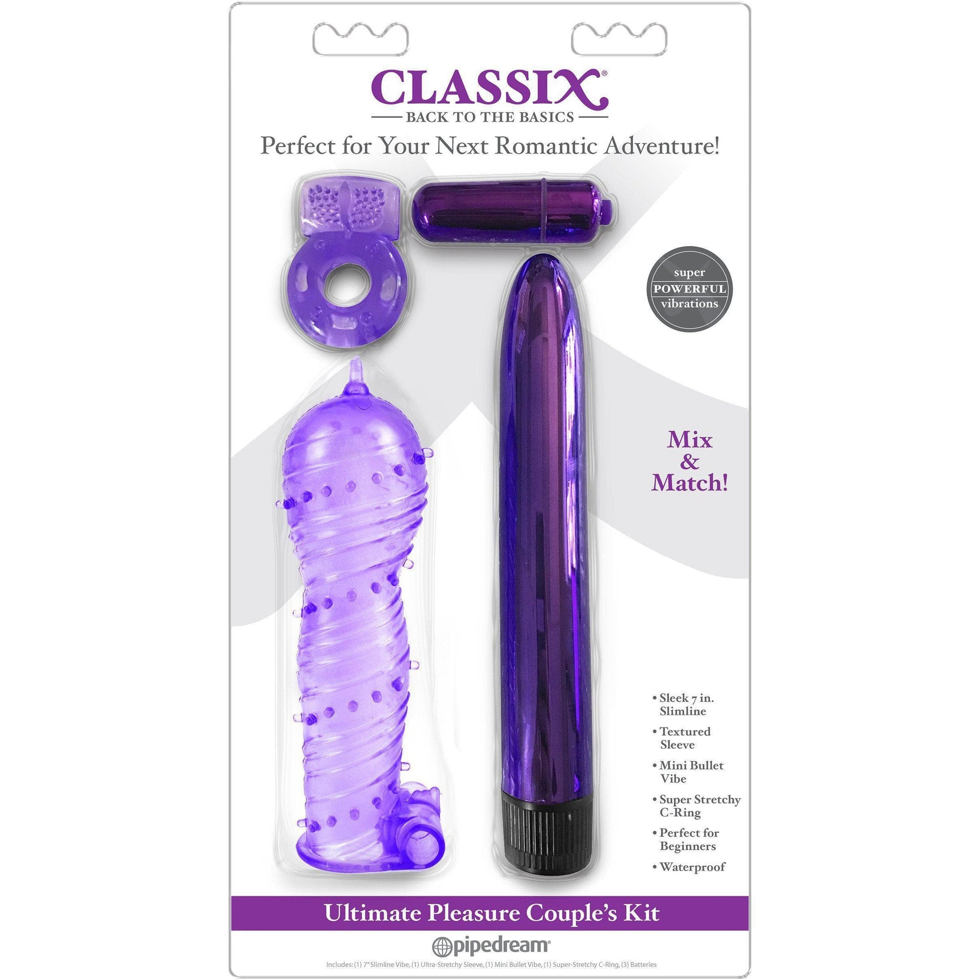 Classix Ultimate Pleasure Couples Kit with 4 Classic Favorites - Romantic Blessings