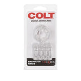 Colt Erection Enhancer Penis Rings 2 Pack 1 Tier and 4 Tier Ring Set - Romantic Blessings