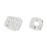 Colt Erection Enhancer Penis Rings 2 Pack 1 Tier and 4 Tier Ring Set - Romantic Blessings