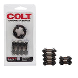 Colt Erection Enhancer Penis Rings 2 Pack 1 Tier and 4 Tier Ring Set - Romantic Blessings