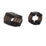 Colt Erection Enhancer Penis Rings 2 Pack 1 Tier and 4 Tier Ring Set - Romantic Blessings