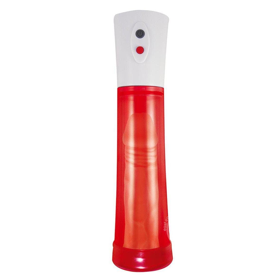 Commander Electric Penis Pump - Red - Romantic Blessings