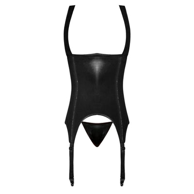 Magic Silk Cupless Merry Widow Liquid Onyx Black - Romantic Blessings