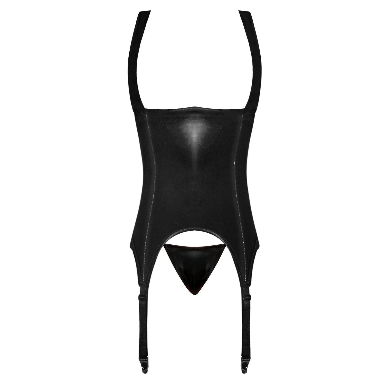 Magic Silk Cupless Merry Widow Liquid Onyx Black - Romantic Blessings