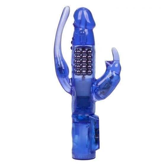 Delight Triple Motor Orgasm Beaded Rotating Waterproof Rabbit Vibrator - Romantic Blessings