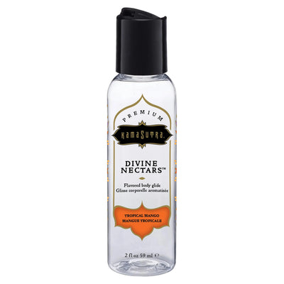 Kama Sutra Divine Nectars Water Based Flavored Body Glide Lubricant Tropical Mango - Romantic Blessings