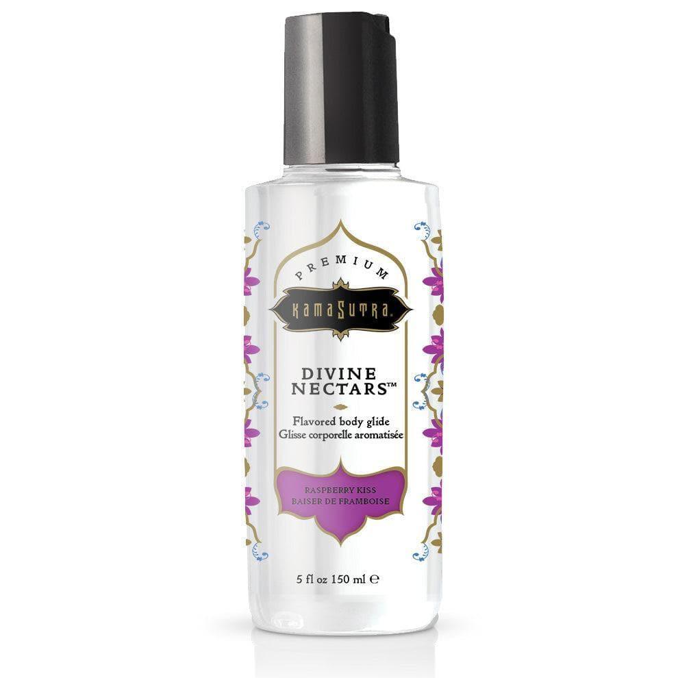 Kama Sutra Divine Nectars Water Based Flavored Body Glide Lubricant Raspberry Kiss - Romantic Blessings