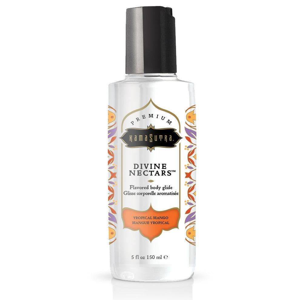 Kama Sutra Divine Nectars Water Based Flavored Body Glide Lubricant Tropical Mango - Romantic Blessings