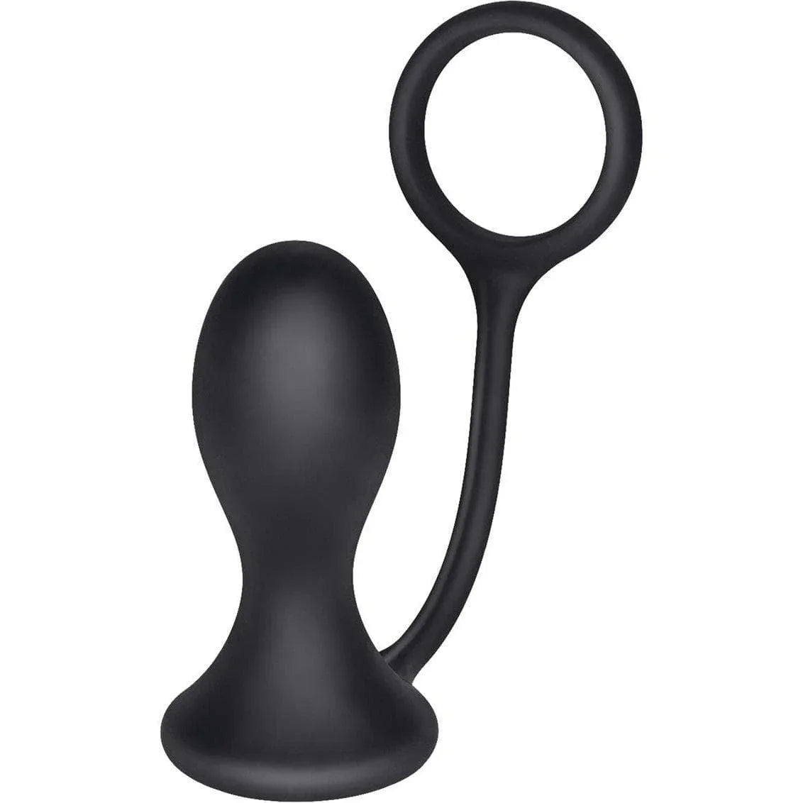 Dr. Kaplan Prostate Silicone Probe Butt Plug With Penis Ring - Romantic Blessings