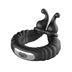 Forto F-24 Silicone Textured Vibrating Penis Ring - Romantic Blessings