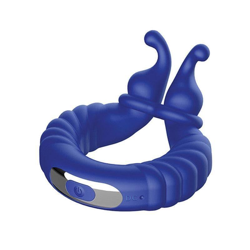 Forto F-24 Silicone Textured Vibrating Penis Ring - Romantic Blessings