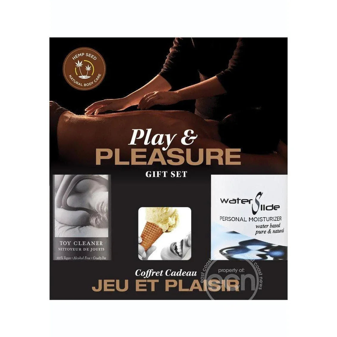 Earthly Body Hemp Seed Play & Pleasure Gift Set - Vanilla - Romantic Blessings