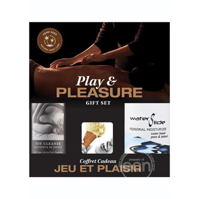 Earthly Body Hemp Seed Play & Pleasure Gift Set - Vanilla - Romantic Blessings