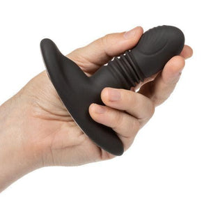 Eclipse Thrusting Rotator Probe Silicone Rechargeable Vibrating Butt Plug With Remote Control - Romantic Blessings