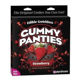 Edible Crotchless Gummy Panties - Strawberry - Romantic Blessings