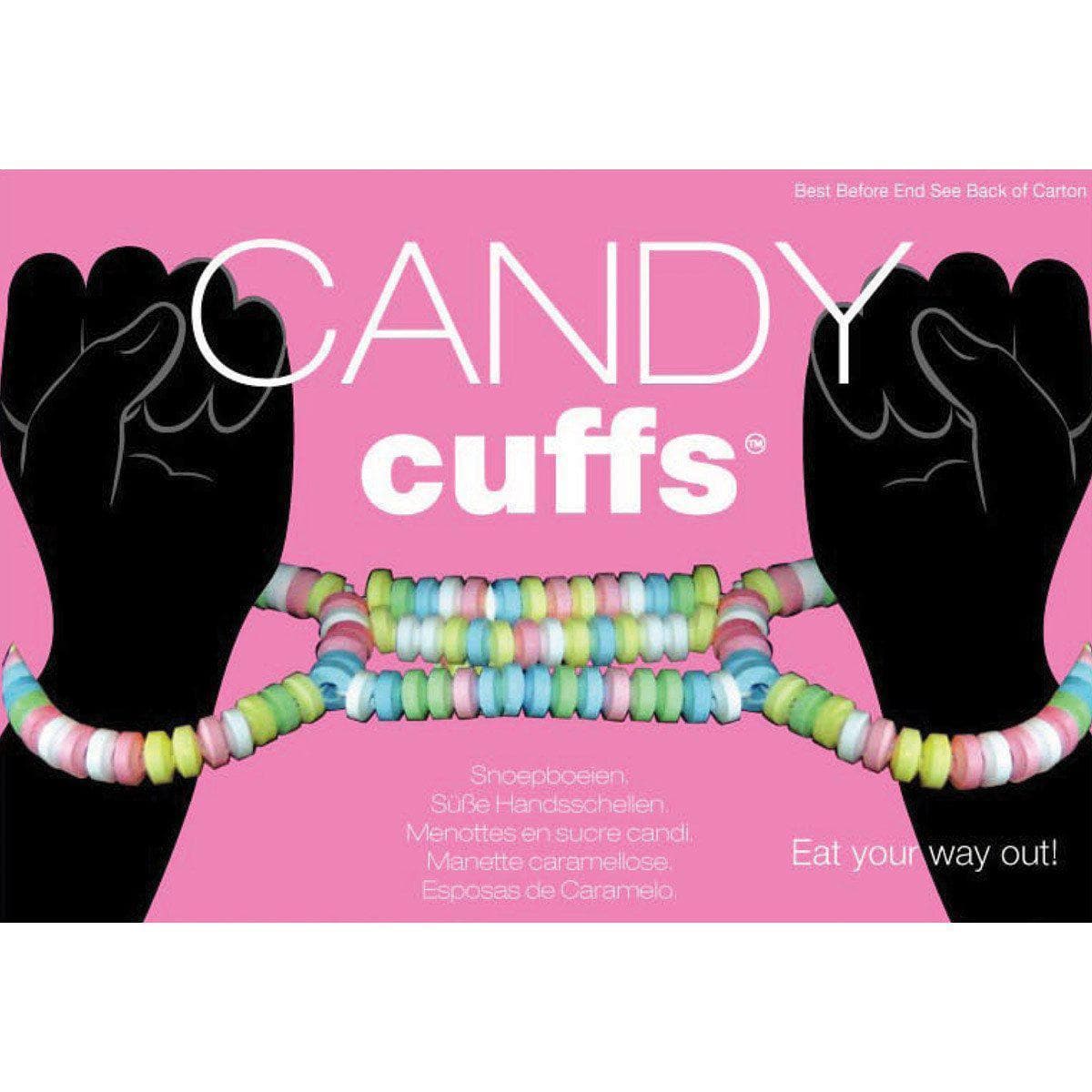 Edible Lovers Candy Cuffs Flavored Assorted Colors 1 Set Per Box - Romantic Blessings