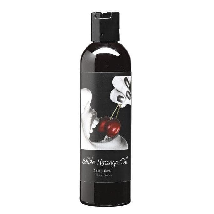 Edible Spa Quality Flavored Skin Nourishing Massage & Body Oil Cherry - Romantic Blessings
