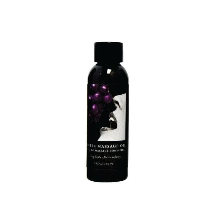 Edible Spa Quality Flavored Skin Nourishing Massage & Body Oil Grape - Romantic Blessings