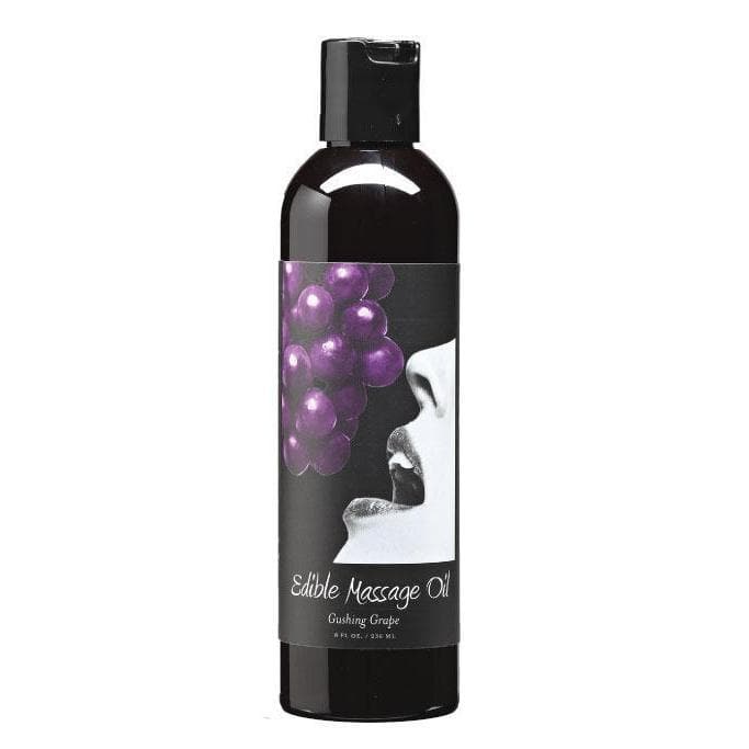 Edible Spa Quality Flavored Skin Nourishing Massage & Body Oil Grape - Romantic Blessings
