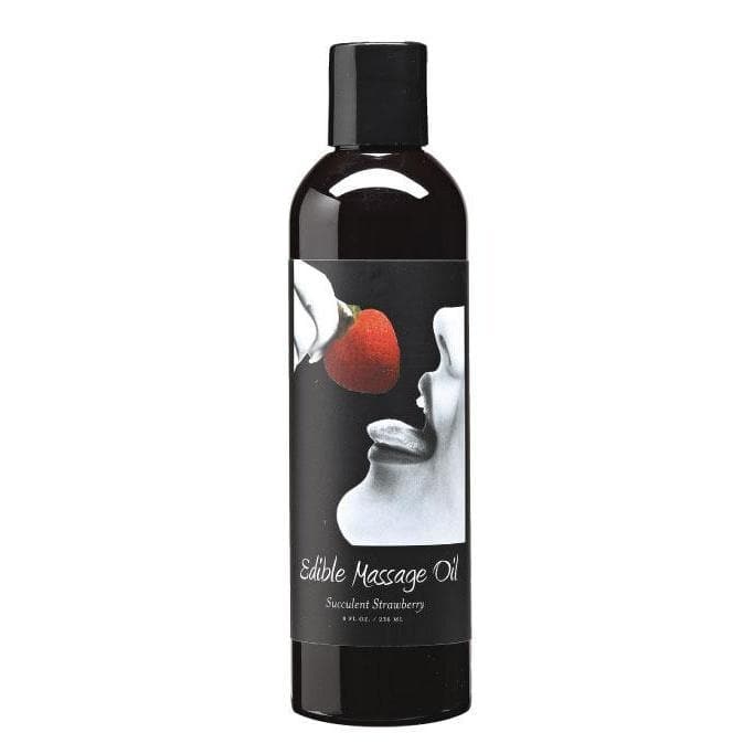 Edible Spa Quality Flavored Skin Nourishing Massage & Body Oil Strawberry - Romantic Blessings