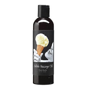 Edible Spa Quality Flavored Skin Nourishing Massage & Body Oil Vanilla - Romantic Blessings