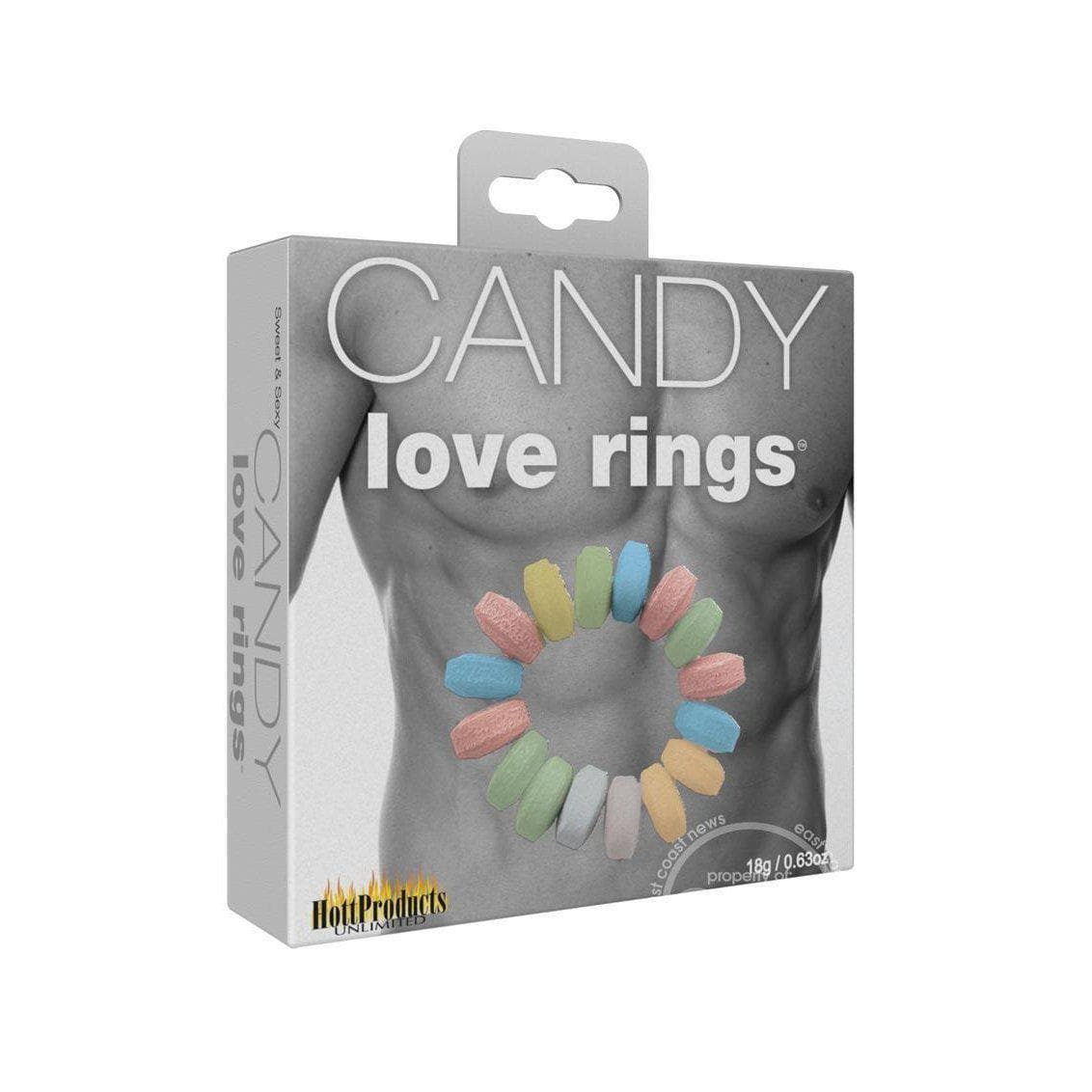 Edible Sweet & Sexy Candy Love Penis Rings 3 Each Per Pack - Romantic Blessings