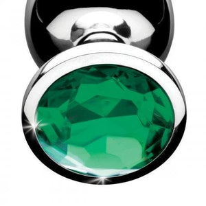 Emerald Gem Anal 3 Piece Metal Butt Plug Training Set for Him and Her - Romantic Blessings