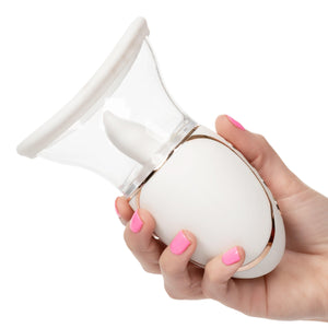 Empowered Smart Pleasure Queen Clitoral Stimulator with Suction and Flickering Tongue - Romantic Blessings