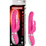 Energize Heat Up Bunny 1 Waterproof 12 Function Rabbit Style Vibrator - Romantic Blessings