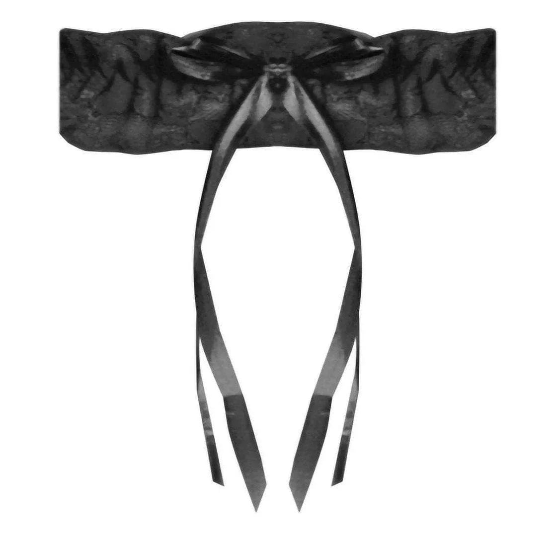 Magic Silk Essentials Lace Leg Garter Black - Romantic Blessings