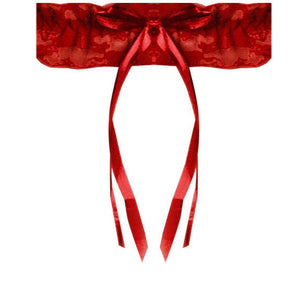 Magic Silk Essentials Lace Leg Garter Red - Romantic Blessings