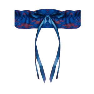 Magic Silk Essentials Lace Leg Garter Royal Blue - Romantic Blessings