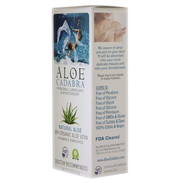 Aloe Cadabra Organic 2-in-1 Personal Lubricant & Vaginal Moisturizer Natural Aloe 2.5 oz - Romantic Blessings