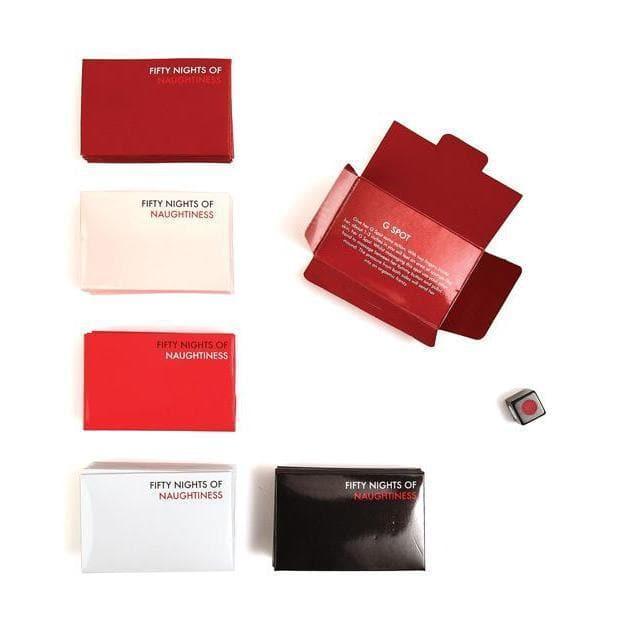 Fifty Nights Of Naughtiness Couples Sensual Foreplay Game Collection with Satin Ties - Romantic Blessings
