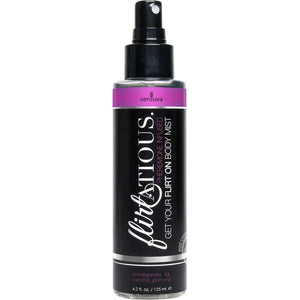 Flirtatious Pheromone and Essential Oil Infused Body Mist 4.2 Ounce Spray - Romantic Blessings