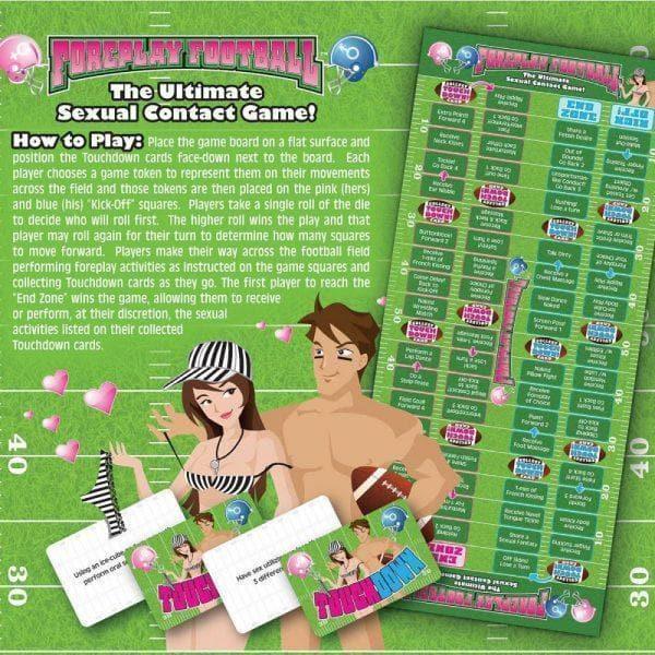 Foreplay Football Adult Couples Sexy Romantic Foreplay Board Game - Romantic Blessings