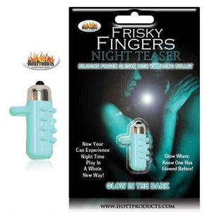 Frisky Fingers Glow In The Dark Bullet Vibrator with Nubbed Sleeve - Romantic Blessings