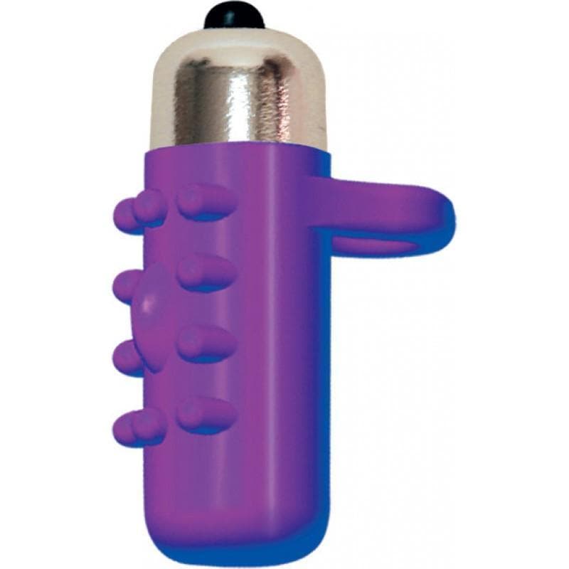 Frisky Fingers Silicone Nubbed Vibrating Bullet Sleeve - Romantic Blessings