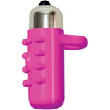 Frisky Fingers Silicone Nubbed Vibrating Bullet Sleeve - Romantic Blessings