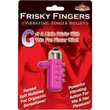 Frisky Fingers Silicone Nubbed Vibrating Bullet Sleeve - Romantic Blessings
